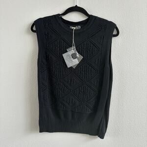 Cotelac Tank Sweater Black as Night Size 1 = US 6